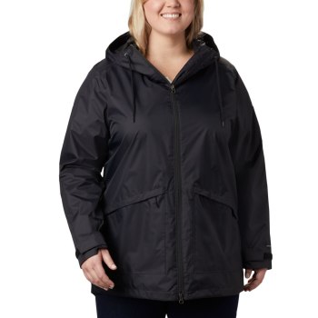 Dámské Bundy Columbia Arcadia Casual Plus Size Černé VYMKUC231